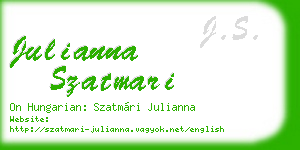 julianna szatmari business card