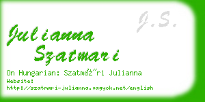 julianna szatmari business card